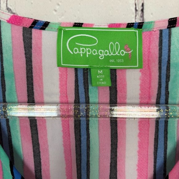 Pappagallo Striped V-Neck Tunic Top--EUC--Sz M - Picture 8 of 16